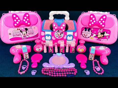 [82 minute video] CUTE MINNIE MOUSE MAKEUP BOX TOY ❤️ ASMR Satisfying Unboxing