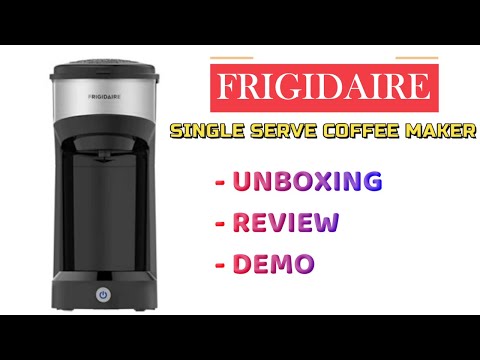 Frigidaire Single Serve K-Cup & Ground Coffee Maker Unboxing Review & Demo 2020