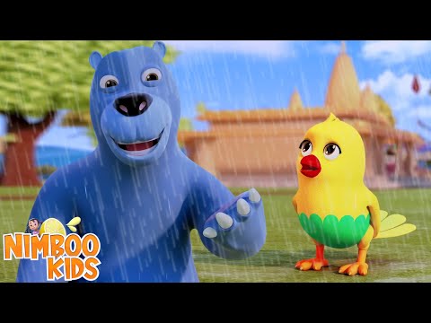 Chidiya Udi Ud Na Saki, चिड़िया उडी उड़ ना सकी, Hindi Cartoon Rhymes for Children