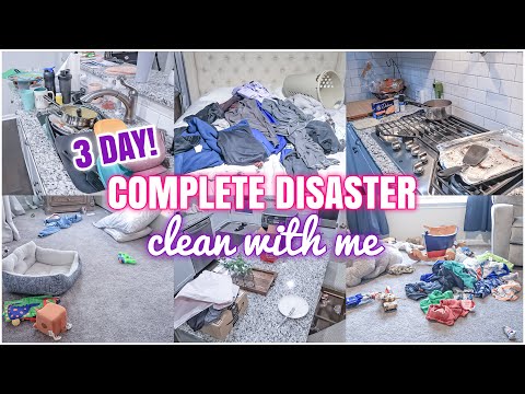 3 DAY CLEAN WITH ME | EXTREME CLEAN WITH ME 2021 | COMPLETE DISASTER | MESSY HOUSE TRANSFORMATION