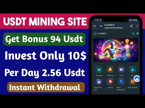 Airobot Mall | New Usdt Earning Site | Usdt Money Making Website | Free Usdt Mining | Usdt Earning