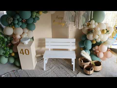 Boho Rustic Backdrop Decoration | Balloon Garland | Rustic Decor | Boho Decor