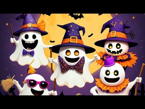 Five Little Ghosts 👻| Halloween Song for Kids | Halloween Fun🎃| Explore Emotions | Nursery Rhymes