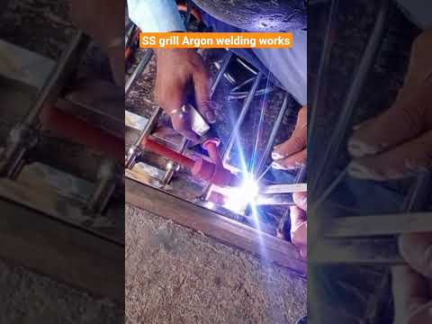 SS Grill Argon Welding Work For Main Gate