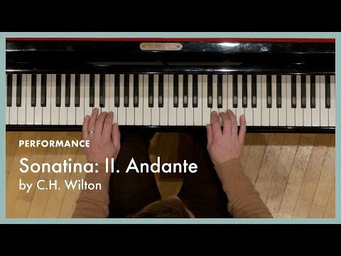 Sonatina: II. Andante - Wilton (page 29, Literature for the Piano Book 1)