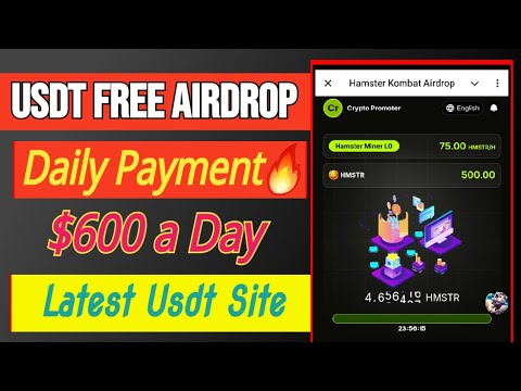 New Airdrop free mining Site, Earn per day $500 Usdt Instant, Best Usdt mining Site