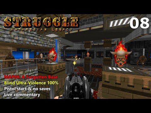 Doom II: Struggle - Antaresian Legacy - MAP08: A Forgotten Base - Blind Ultra-Violence 100%