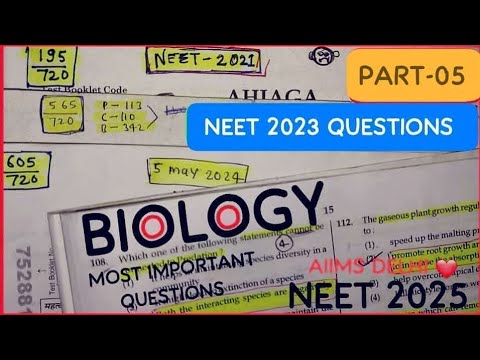 Neet 2023 pyqs paper analysis (part-5) Neet2025  Biology #neet2025 #aiimsdelhi