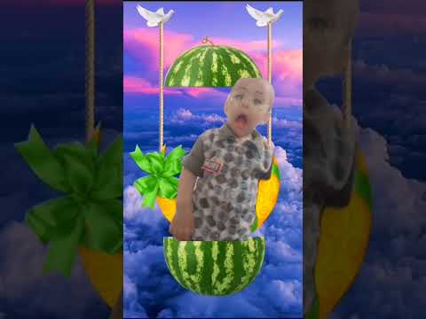 Watermelon wonderland: A cute and funny baby video #shorts #baby #watermelon #cute