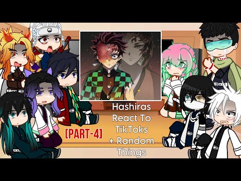 [Part 4] Hashiras React To TikToks + Random Things || Demon Slayer Spoilers! || Gacha 🇺🇸