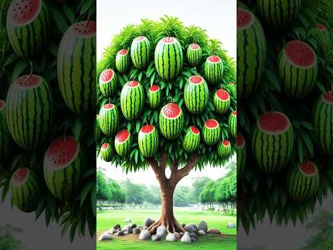 Special Technique planting Mango Watermelon #fruit #garden #reels #nature #tree #apple #fruiting