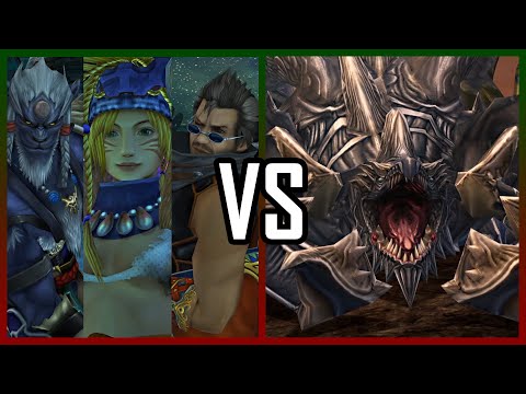 Auron, Kimahri, and Rikku vs. Guardian Beast | Final Fantasy X-2 HD Remaster