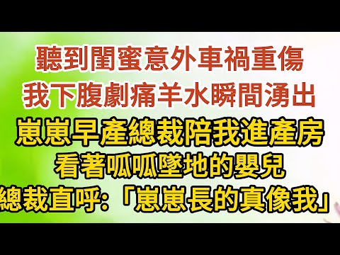 大结局【下】《挺著孕肚逼婚》第10集：聽到閨蜜意外車禍重傷，我下腹劇痛羊水瞬間湧出，崽崽早產總裁陪我進產房，看著呱呱墜地的嬰兒，總裁直呼：「長的真像我」#戀愛#婚姻##愛情#甜寵#故事#小說#霸總