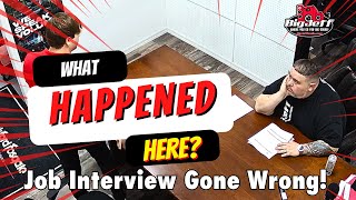 What happened here? Job Interview Gone Wrong at Big Jeff Audio!  #worstjobinterview