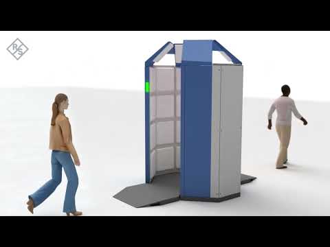 2023 SIA NPS Awards Entry: Rohde & Schwarz QPS Walk2000 walk-through security scanner