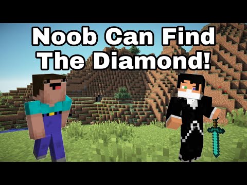 Noob Can Find The Diamond ? Wait For End 😂 #shorts #minecraftshorts #noobfunnyvideo #mcpelovers