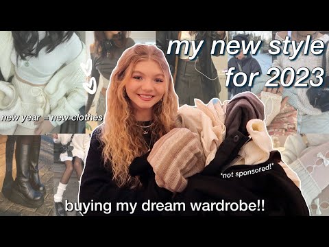 WINTER TRY-ON CLOTHING HAUL 2023: my DREAM wardrobe!! skirts, sweaters, shoes, & upgrading my style!