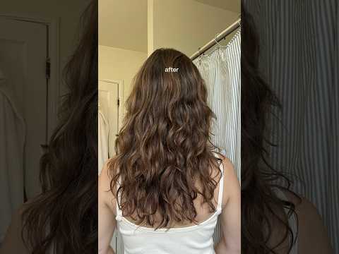 wavy hair routine! #wavyhair #hairroutine