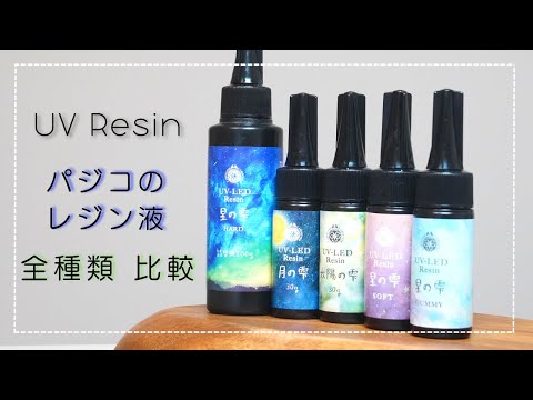 【UVレジン】初心者必見！有名レジン液「星の雫」はどこが違うの⁉︎黄変や透明度など徹底比較#3