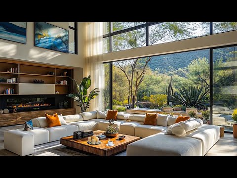 Enjoy the Fresh Morning in Luxury Living Room with Elegant Jazz Music 🌤️ Piano Jazz Music for Study