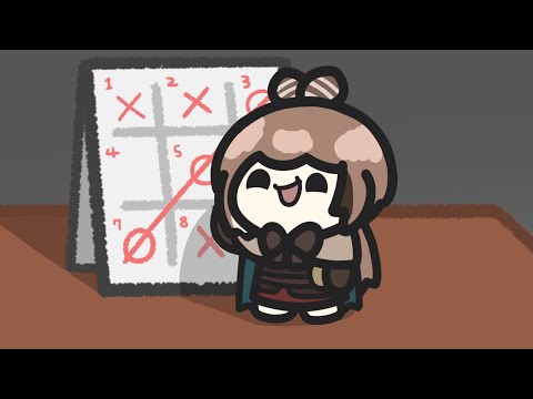 Play Tic Tac Toe with Mumei  【 hololive Animation 】