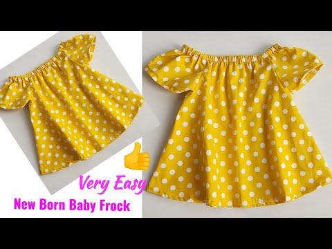 New Born Baby Frock Cutting and stitching | Yoke Baby Frock cutting and stitching | Baby Frock