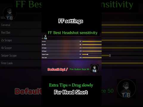 Best Sensitivity Settings⚙️ For Only Red Number 🍷🗿 free fire setting #freefire #foryou #shots