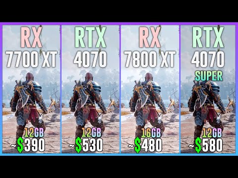 RX 7700 XT vs RTX 4070 vs RX 7800 XT vs RTX 4070 SUPER - Tested in 25 Games