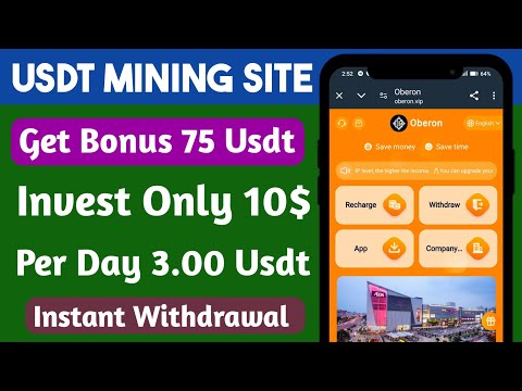 Oberon Mall | New Usdt Earning Site | Usdt Money Making Website | Free Usdt Mining | Usdt Earning