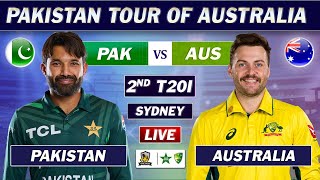 PAKISTAN vs AUSTRALIA 2nd T20 Match LIVE COMMENTARY | PAK vs AUS T20 MATCH LIVE | AUS 8 OVERS