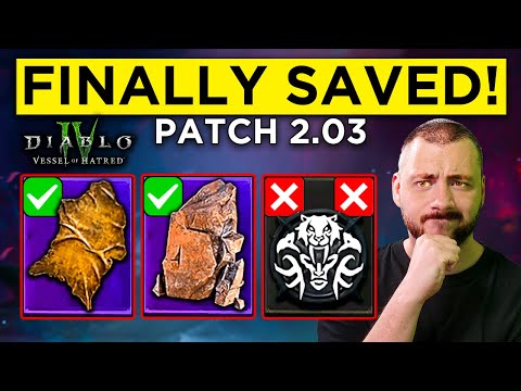 Goodbye Evade Spiritborn & Welcome More Materials - Patch 2.03 Diablo 4!