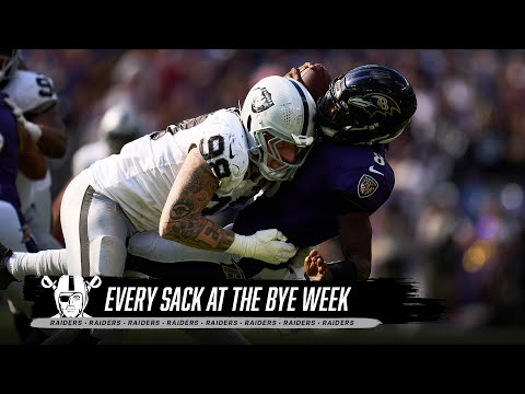 Every Raiders Sack at the Bye Week | Highlights | NFL