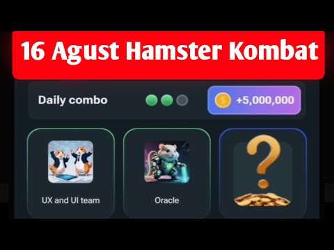 16 Agust Hamster Kombat Daily Combo | Hamster Kombat Daily Combo Card  | today combo card