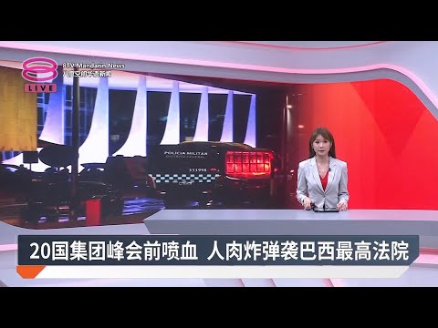 20国集团峰会前喷血 人肉炸弹袭巴西最高法院【2024.11.14 八度空间华语新闻】