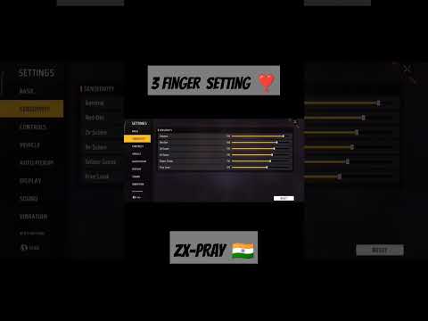 3 finger setting 👑 #freefire  #handcam #shorts #pung ...!