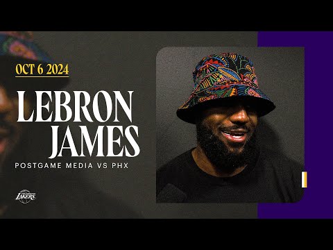 LeBron James talks about sharing the court with Bronny, for the first time | Lakers Preseason