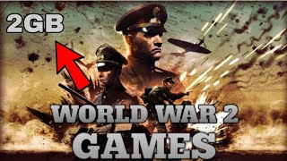 TOP 5 world war games for low end pc | best world war 2 games