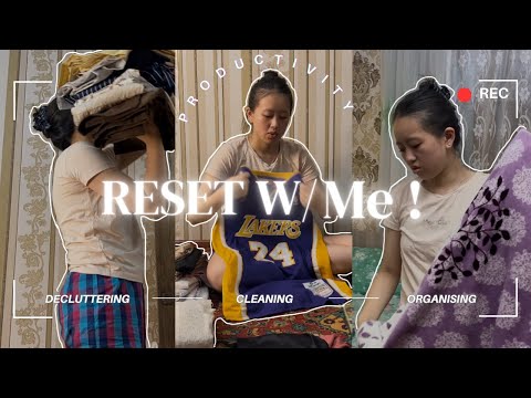 Reset with Me after exams | adulting life , growth, productivity, cleaning n decluttering my room ✨