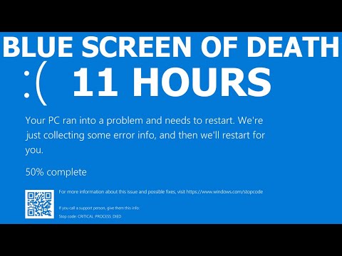 Windows 10 Blue Screen of Death REAL COUNT BSOD 11 hours 4K Resolution