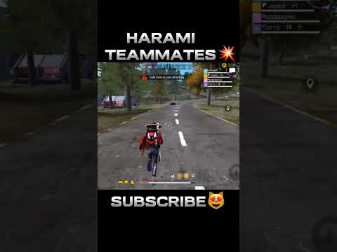 HARAMI TEAMMATES part ? #freefire #shorts #funny