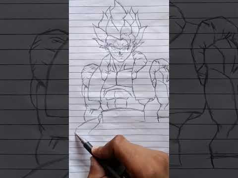 Drawing Gogeta Step by Step ✨🌟 #shorts  #goku #drawing #art #dbs #dbz #anime #animeart #dragonball