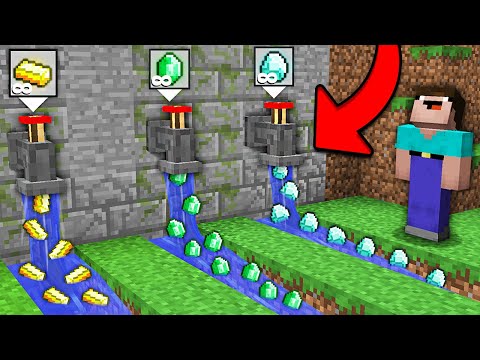 HOW TO OPEN THESE SECRET FAUCET OF TREASURE IN MINECRAFT ? 100% TROLLING TRAP !