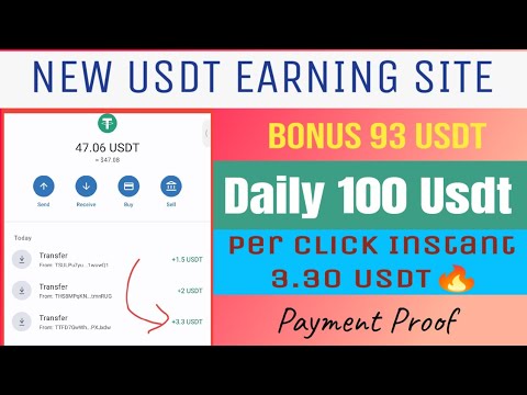 New USDT Mining Platform | New Online Income Site | Sing-Up Bonus 200$ | USDT Mining Site