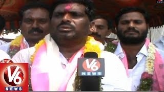 G.Mahipal Reddy, TRS Candidate Patancheru talking to press after filing nomination