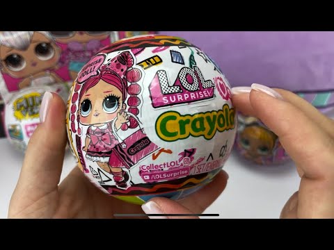 LOL Surprise / Crayola collection / Unboxing ASMR / No talking