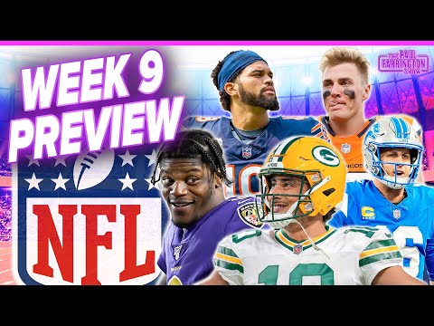 NFL Week 9 Predictions: Lions-Packers, Broncos-Ravens, Cowboys-Falcons, Colts-Vikings, Bears-Cards