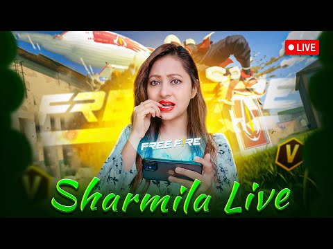 Free Fire Live with Sharmila💖FF LIVE 🔥✌ Free Fire Live! #ff #freefire #freefiregirlplayerlive