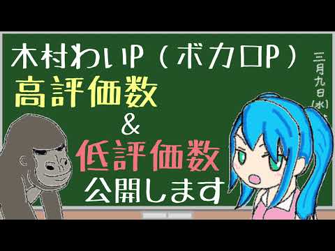 【ボカロP】全動画の高評価数・低評価数を公開