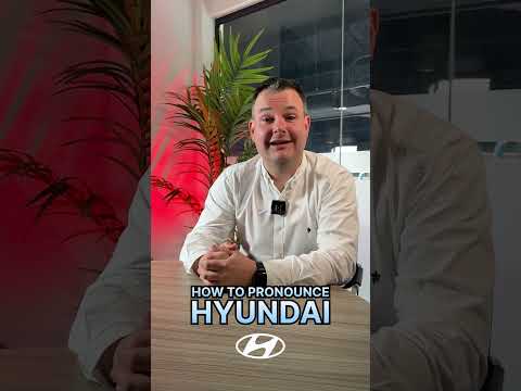 How to pronounce Hyundai 🗣️ #Hyundai