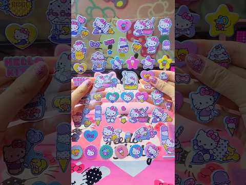 Unboxing Cute Kawaii Hello Kitty Stickers ASMR 🎀💗